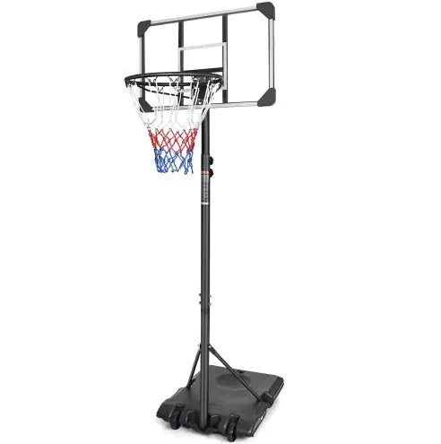 Portable Basketball Goal System With Stable Base And Wheels