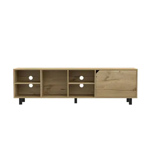 Estocolmo 70" TV Stand Light Oak with Shelves