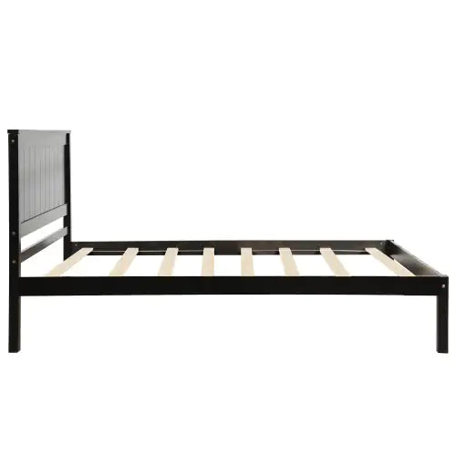 Platform Bed Frame With Headboard Espresso