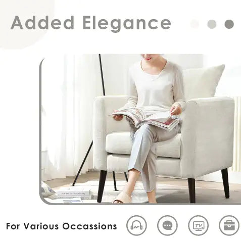 Modern Chenille Bucket Chair