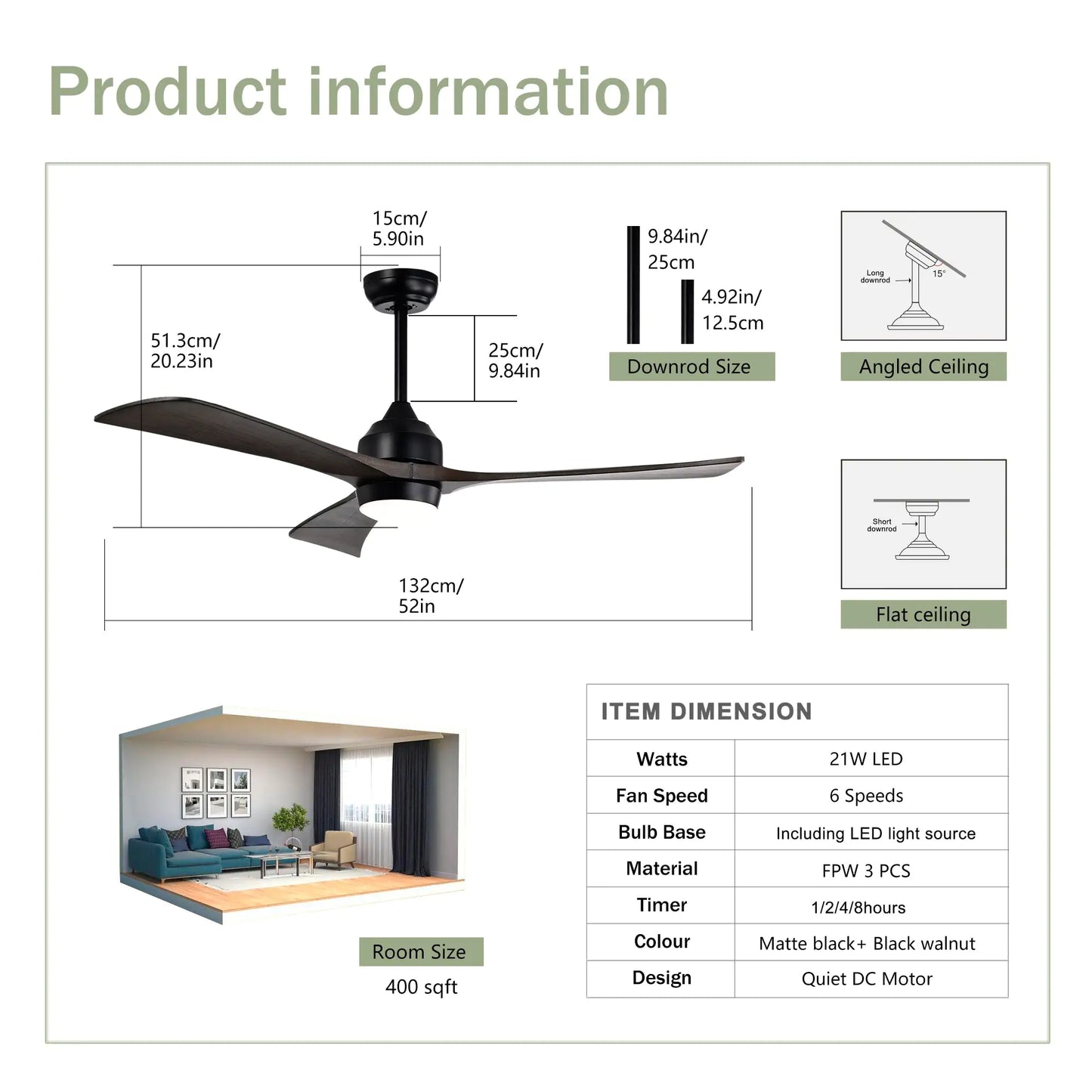 Metal Ceiling Fan