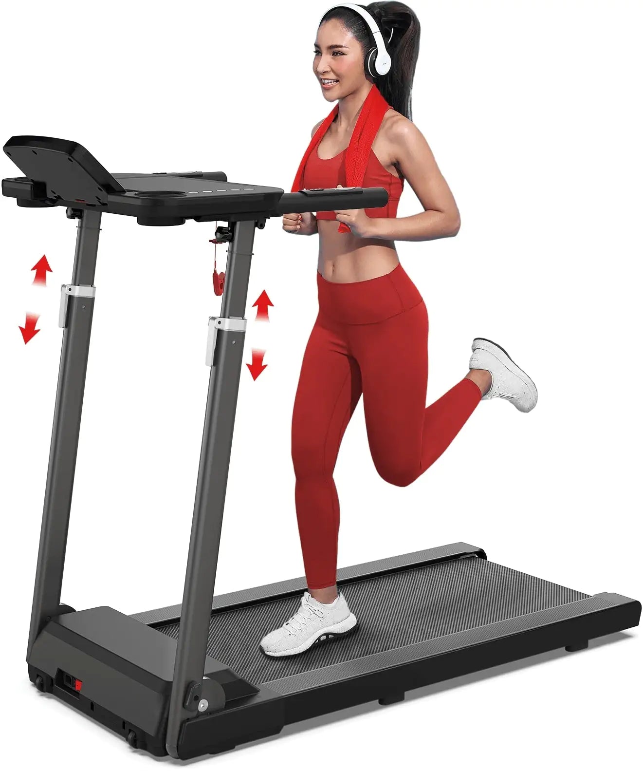 Height-Adjustable Desk Treadmill