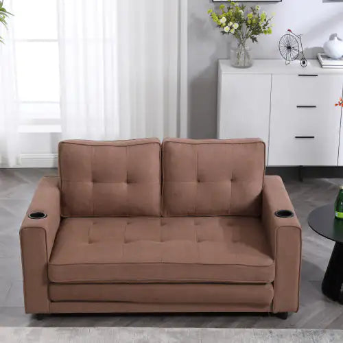 Divano letto futon imbottito 3 in 1, divano trasformabile in letto da pavimento