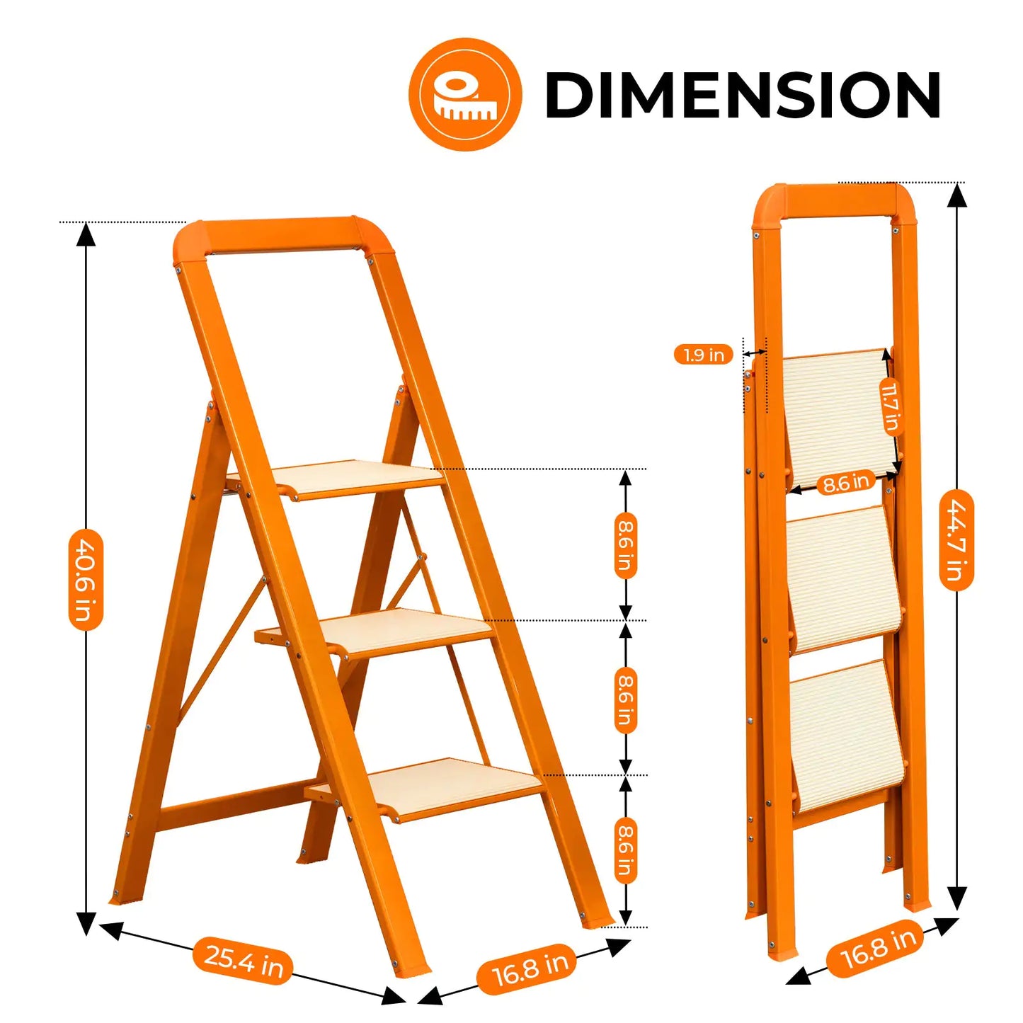 Lightweight Foldable Ladder In Aluminum