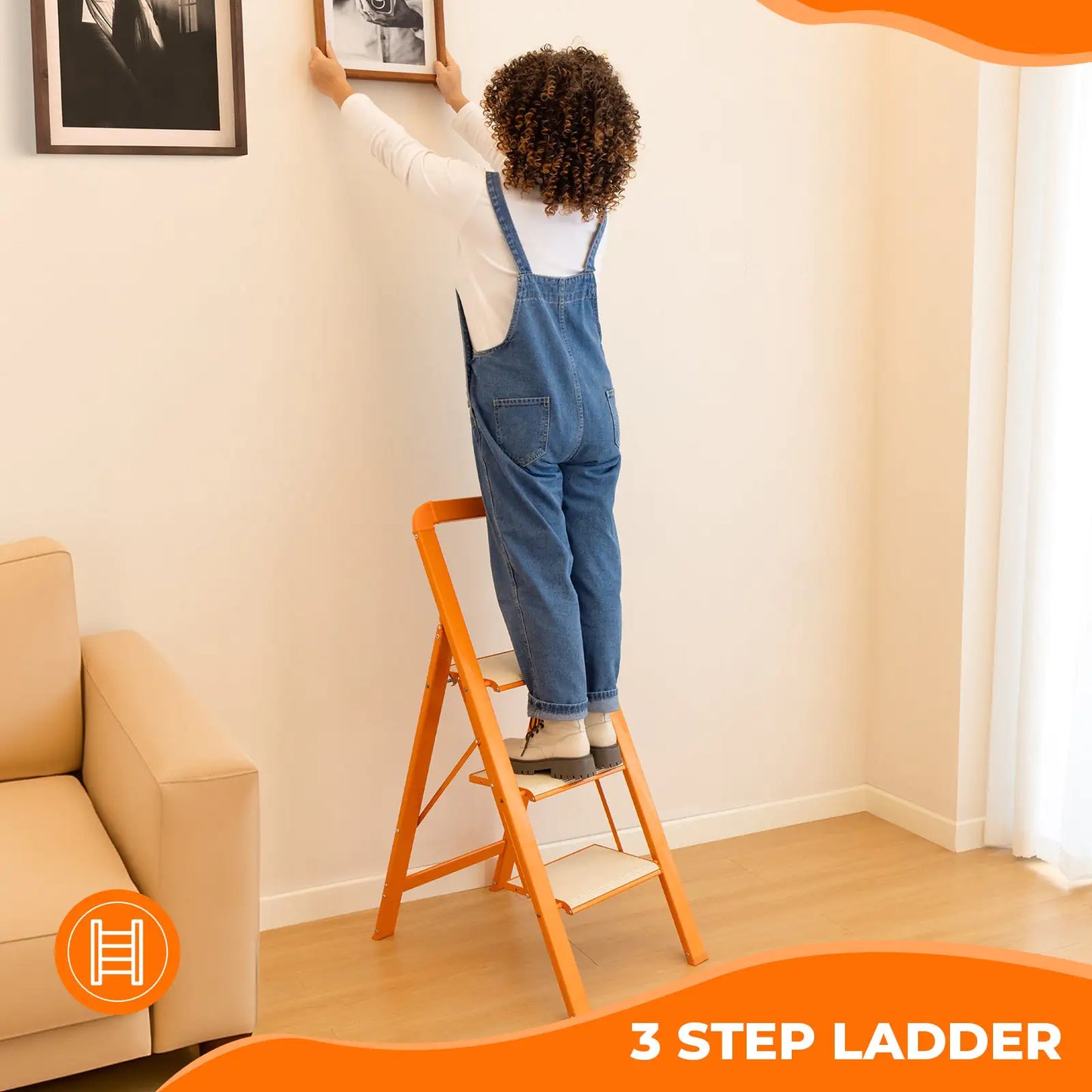 Lightweight Foldable Ladder In Aluminum