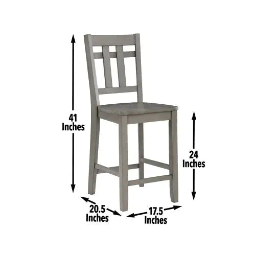 Toscana Dark Gray Barstool Pair