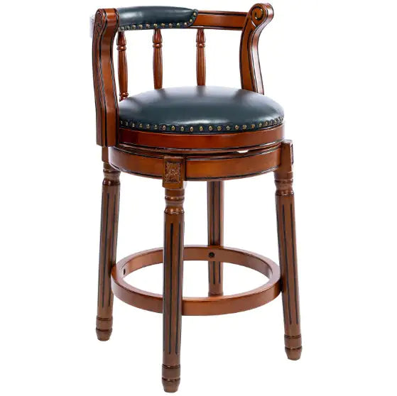 360° Swivel Wooden Bar Stool