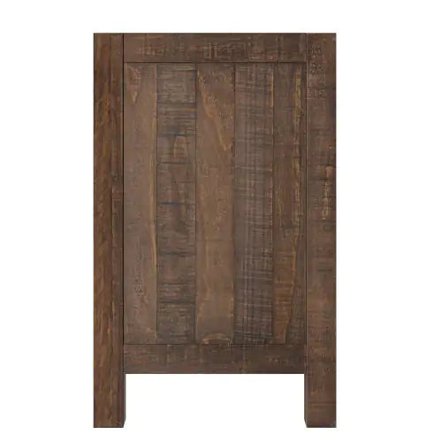 Rustic Farmhouse Style Three-Drawer Solid Pine Wood Nightstand