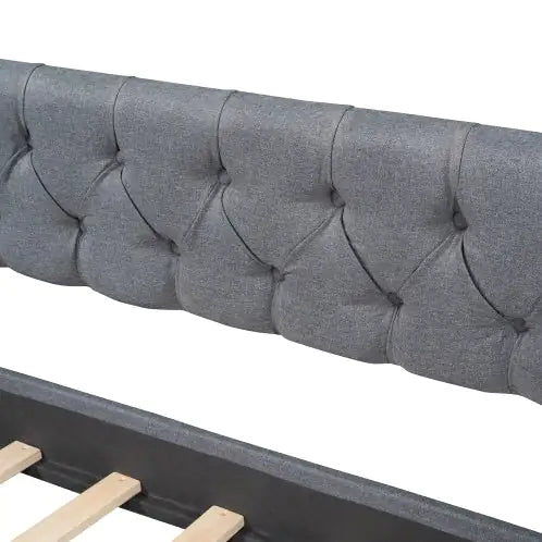Divano letto imbottito con due cassetti
