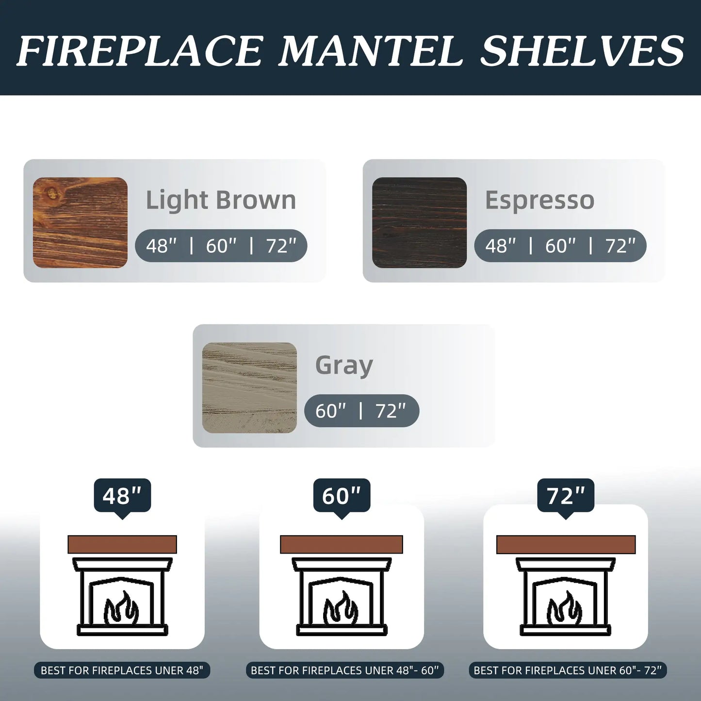 Rustic Wood Mantel