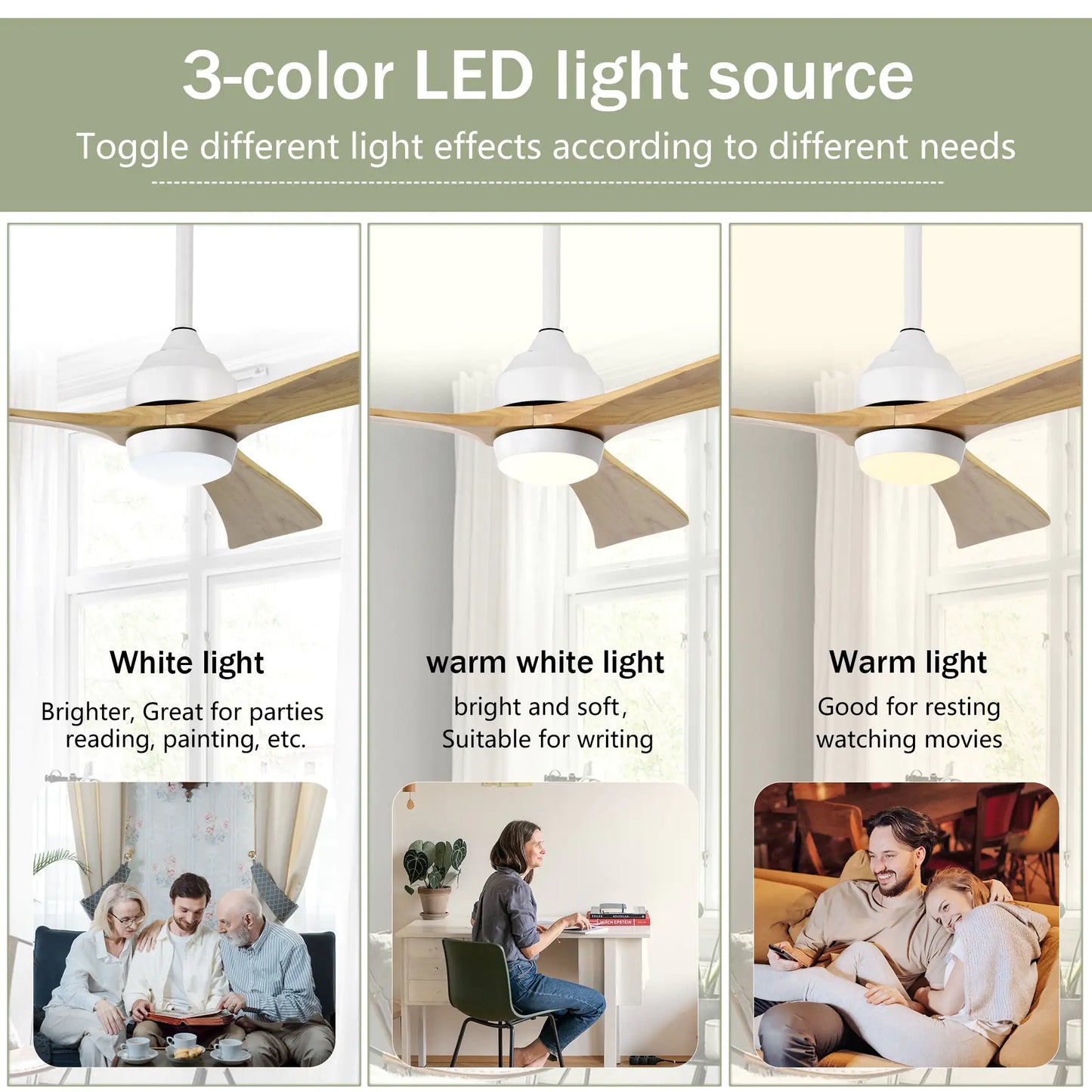 52" Ceiling Fan with Lights