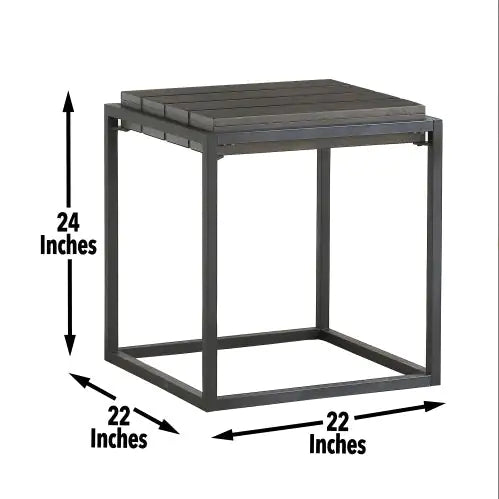 Tekoa - End Table - Dark Brown