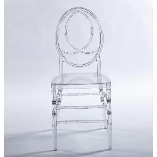 Set of 4 Transparent Plastic Dining Chairs