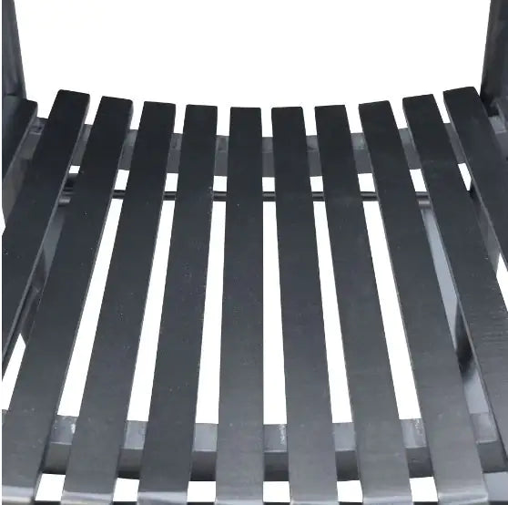 Black Wooden Porch Rocking Chair