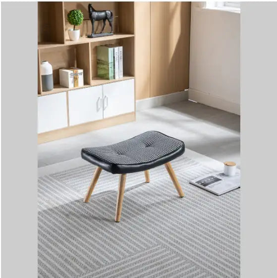 Black Linen Stepping Stool