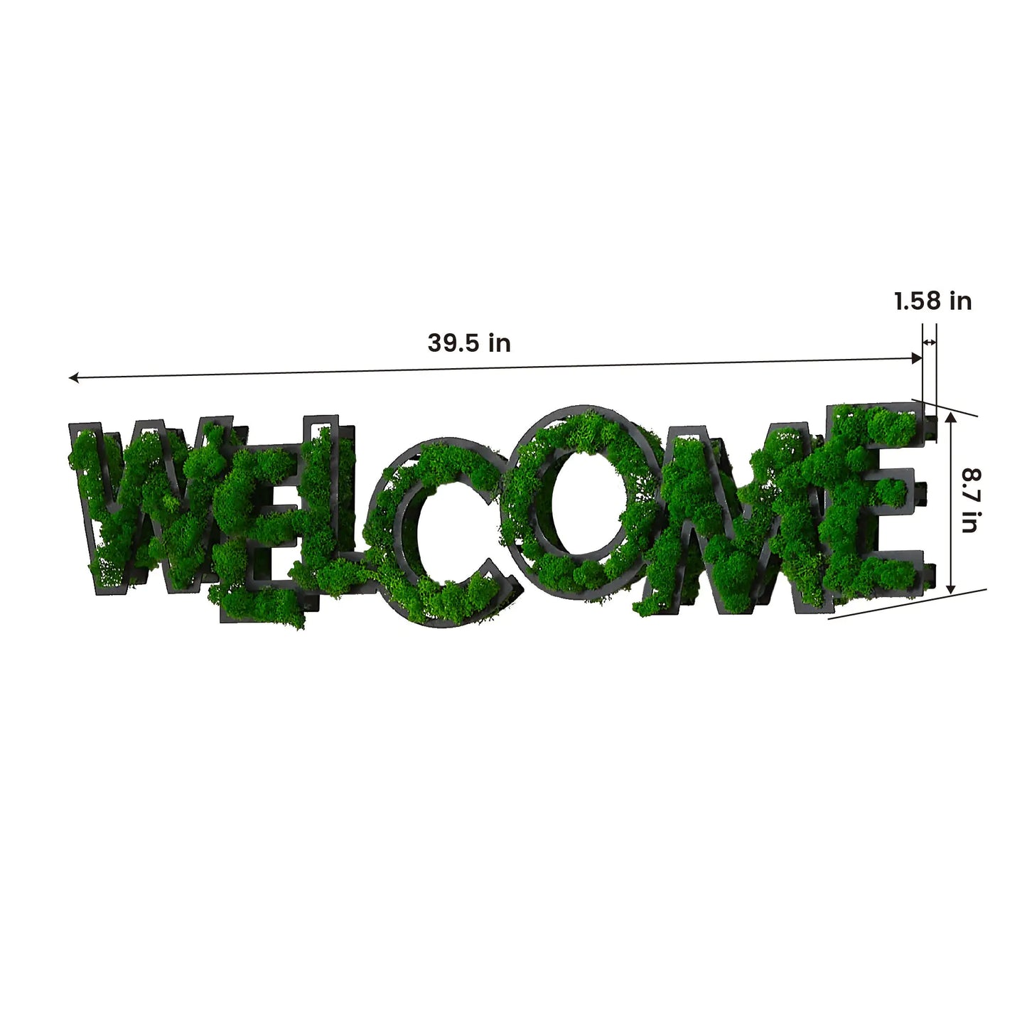 WELCOME Moss Wall Art