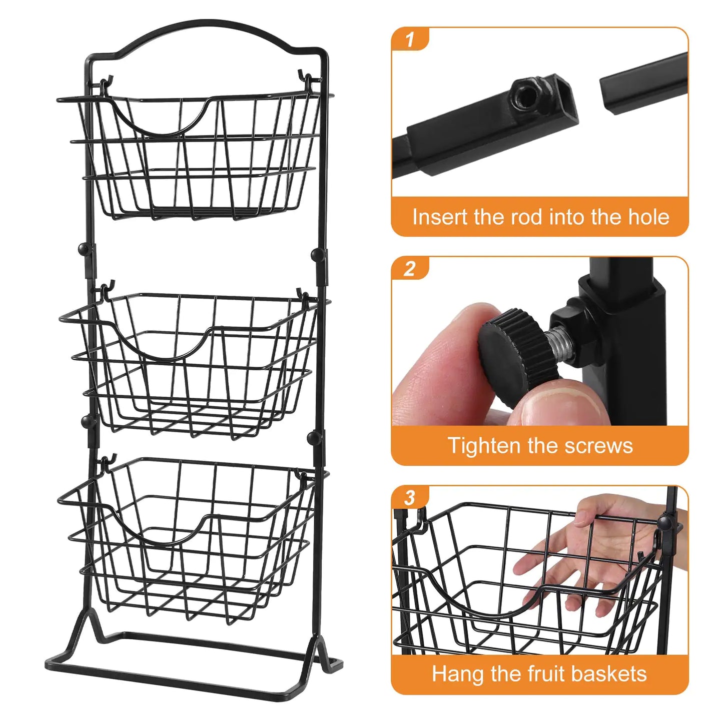 Simple Multi-layer Iron Storage Shelf