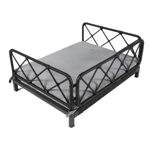 Wicker Pet Bed Rattan Dog Sofa Bed
