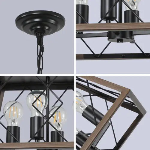 Antique Farmhouse 4-Light Chandelier