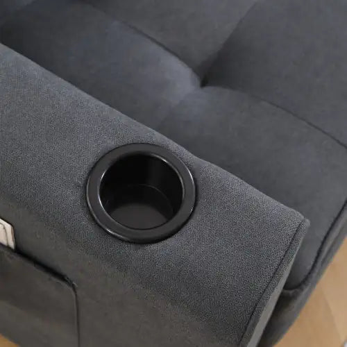 3-in-1 Upholstered Futon Sofa Convertible Sofa Bed