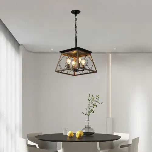 Antique Farmhouse 4-Light Chandelier