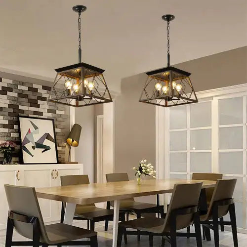 Antique Farmhouse 4-Light Chandelier