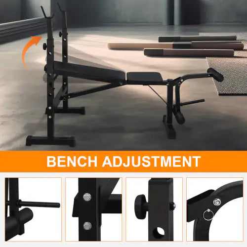 Olympic Weight Bench with Squat Rack