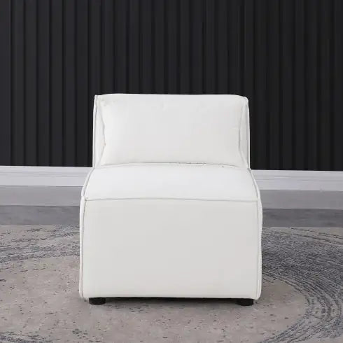 Soft Chenille Modular Sofa in Grayish Blue