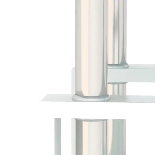 Modern Tempered Glass Tea Table - Set Of 2