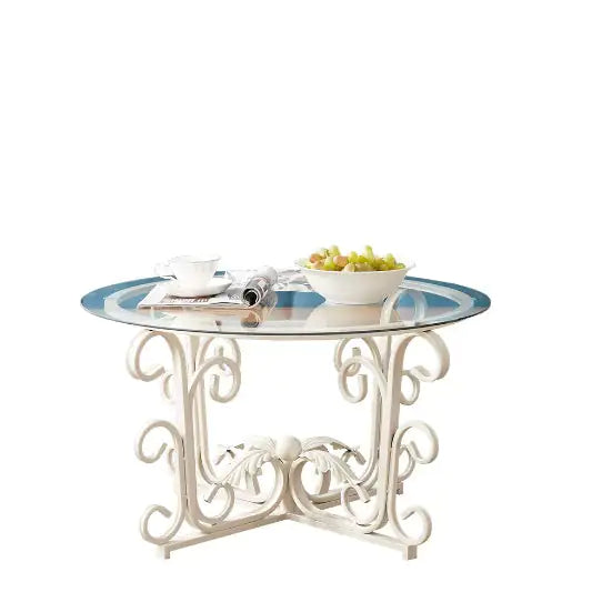Round Tempered Glass Coffee Table