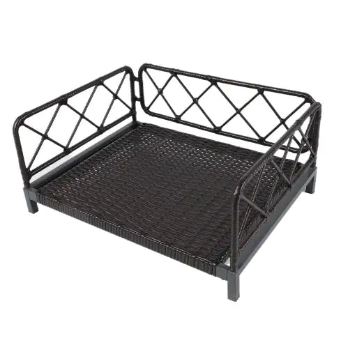 Wicker Pet Bed Rattan Dog Sofa Bed