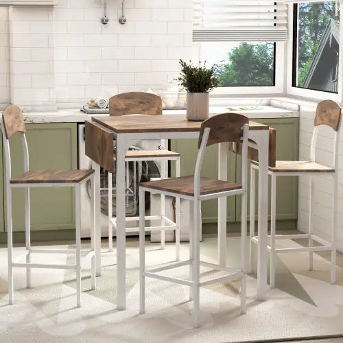 TOPMAX Set da pranzo rustico da 5 pezzi