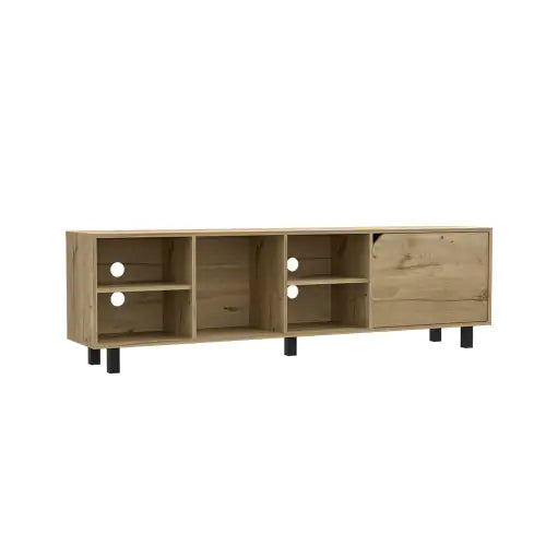 Estocolmo 70" TV Stand Light Oak with Shelves