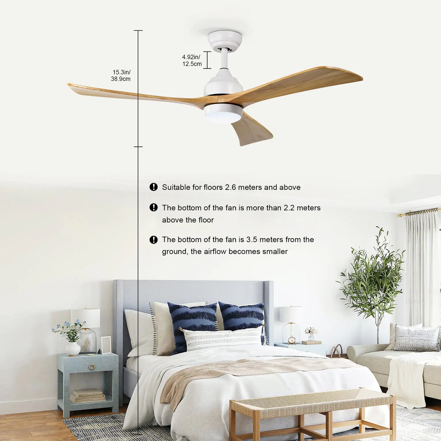52" Ceiling Fan with Lights