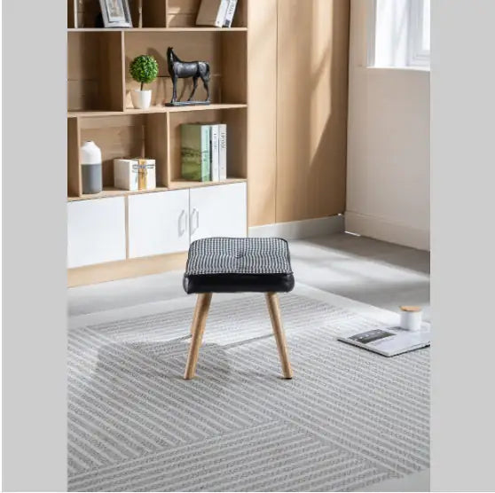 Black Linen Stepping Stool
