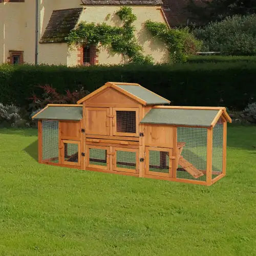 Oversized Rabbit Cage With 2 Running Spaces