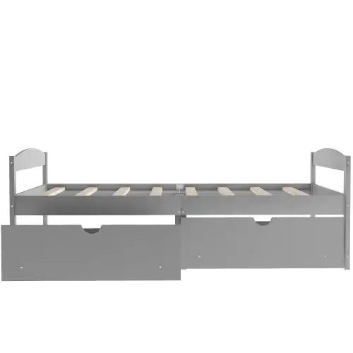 Twin Size Platform Bed with Storage