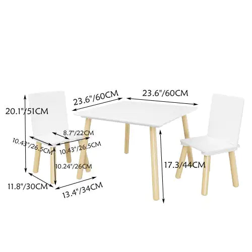 Kids Table and 2 Chairs Set