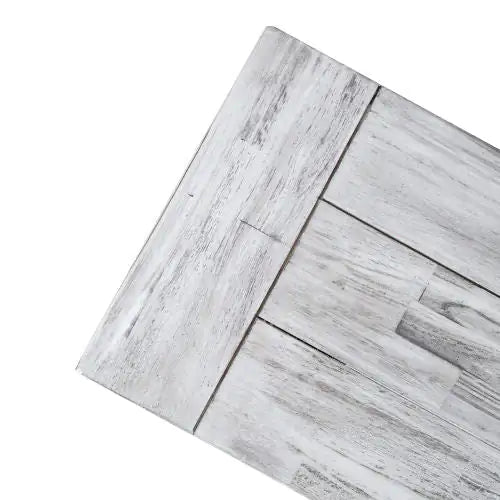 Light Grey Sandblast Finish Acacia Wood Dining Bench With Black Rustic Metal Finish Frame