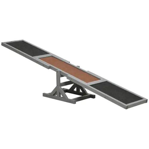 PawHut Wooden Dog Agility Seesaw