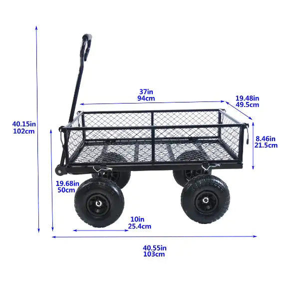 Carrello portaoggetti girevole in acciaio