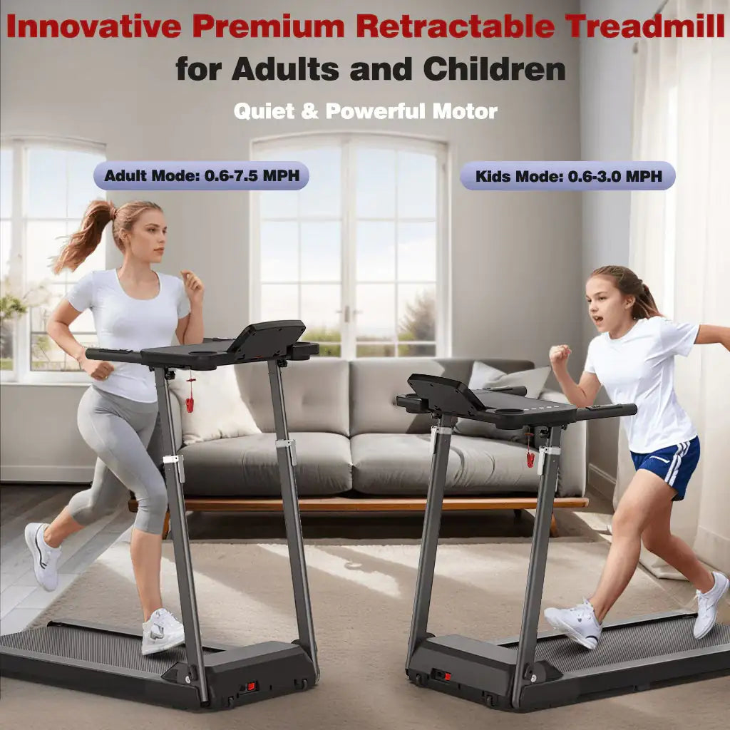 Height-Adjustable Desk Treadmill