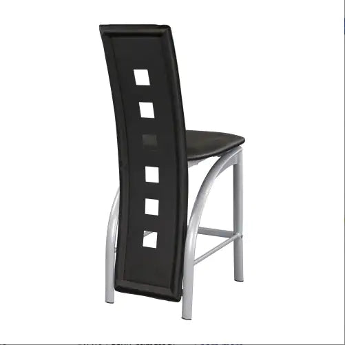 Set Of 2pc Modern Style Counter Height Chairs