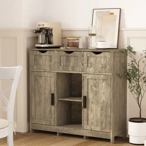 Gabinete de almacenamiento gris moderno