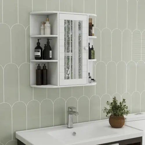 Botiquín de baño de pared con espejo
