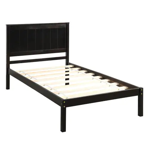 Platform Bed Frame With Headboard Espresso