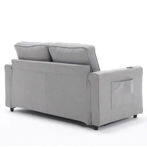 3-in-1 Upholstered Futon Sofa Convertible Sofa Bed