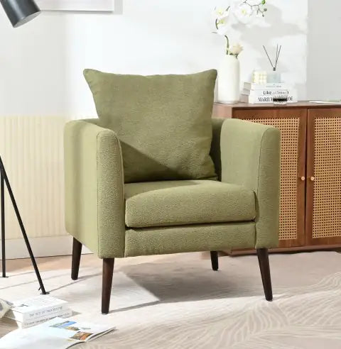 Moderna sedia a secchiello verde oliva
