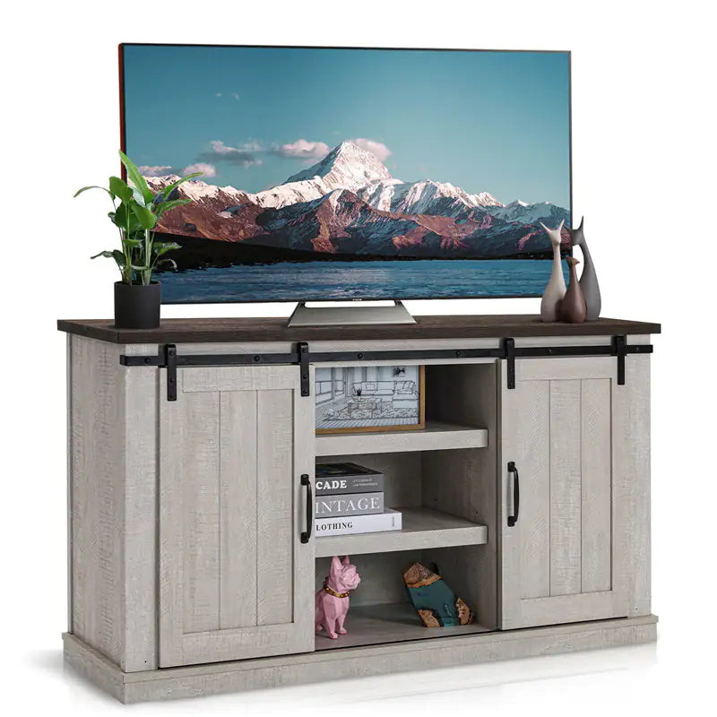 Mueble de TV clásico de madera