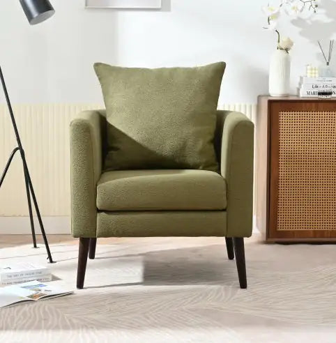 Moderna sedia a secchiello verde oliva